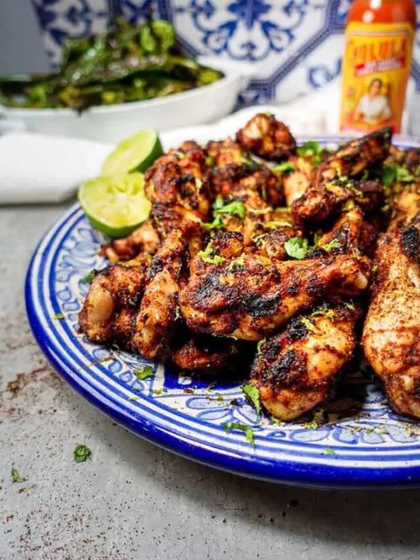 Best Chili Lime Wings Recipe Chili Lime Wings, Chili Lime Chicken Wings, Lime Wings, Chicken Wing Marinade, Chipotle Recipes Chicken, Marinated Chicken Wings, Chili Lime Sauce, Wings Recipes, Smoked Wings