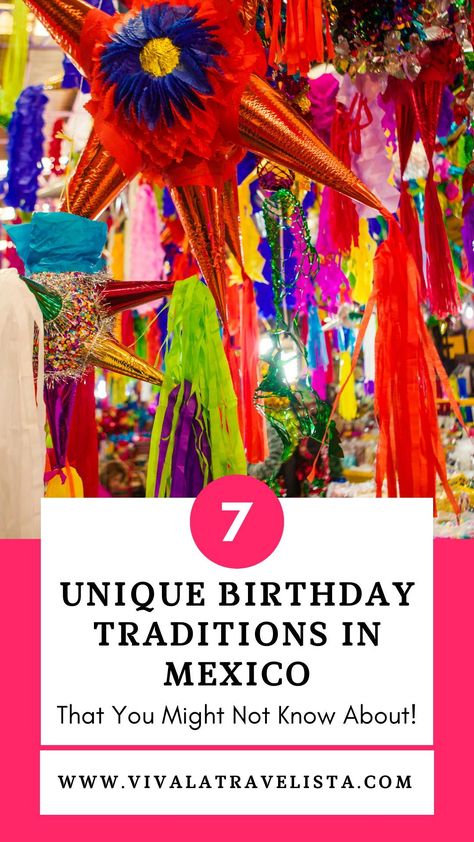 Celebrate birthdays the Mexican way! Learn about unique Mexico birthday traditions, from "la mordida" to colorful piñatas, and how to incorporate them into your celebrations for an authentic experience. Mexico Birthday, Best Beaches In Mexico, Mexican Birthday Parties, Mexican Birthday, Explore Mexico, Birthday Traditions, Bless The Child, Things To Do With Boys, Sweet Sixteen Parties