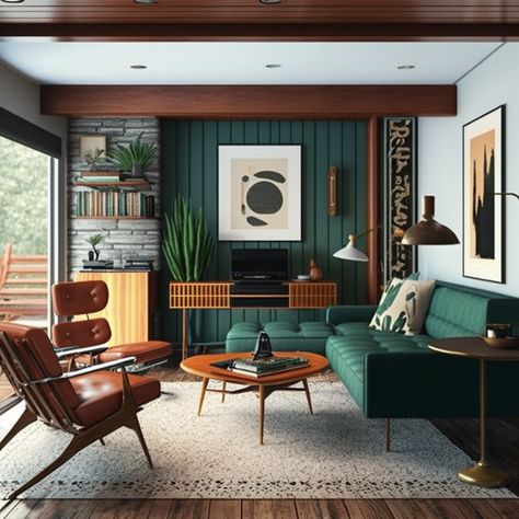 Mcm Living Room, Mcm Living, Design Interior Modern, Mid Century Interior Design, Mid Century Modern Interior Design, Mid Century Interior, Mid Century Living, Mid Century Living Room, Mid Century Modern Living