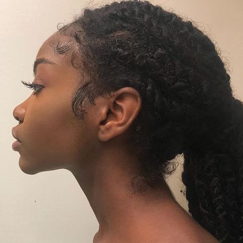 Side Portrait, Side Profile, 인물 사진, Afro Hairstyles, Black Girls Hairstyles, Brown Skin, Protective Hairstyles, Hair Goals, Hair Inspo