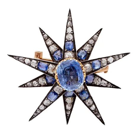 Victorian Sapphire and Diamond Silver 14k Yellow Gold Celestial Star Brooch
US$11,750 Fantasy Star, Star Brooch, Purple Jewelry, Antique Brooches, Celestial Jewelry, Diamond Star, Star Jewelry, Sapphire Jewelry, Sapphire Gemstone