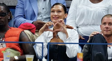 Marc Kalman, Bella Hadid Aesthetic, Double Denim Looks, Anthony Anderson, Bella Hadid Style, Billie Jean King, Queen Latifah, Devin Booker, Tennis Match