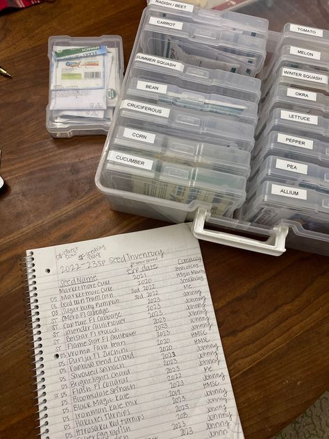 Breaking down an easy method of storing seeds and sharing how I keep track of what seeds to plant when Storing Seeds, Growing Zones Map, Organize Seeds, Seedlings Indoors, Farmers Almanac, Michaels Craft, Seed Packaging, Southern Garden, Garden Store