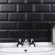 Black Subway Tiles, Beveled Subway Tile, Unsanded Grout, Black Backsplash, Fireplace Facade, Indoor Tile, Black Tile, Loft Industrial, Ceramic Subway Tile