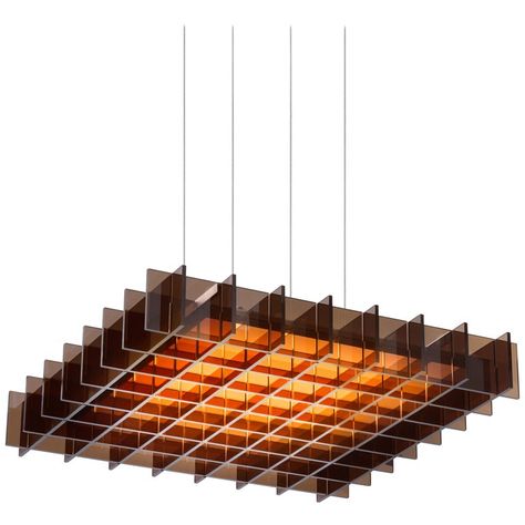 Grid Ceiling, Fun Lights, Mesh Lighting, Orange Lamps, Retro Christmas Decorations, Signage Signs, Minimal Light, Bronze Ceiling, Steel Canopy