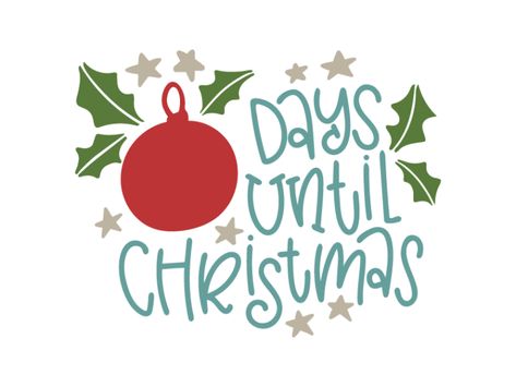 Free Christmas countdown svg file for silhouette and Cricut. Cut this free days until Christmas svg file for your Christmas countdown DIY project. Use on signs and count down to Christmas with your family this Holiday season. #countdown #Christmas Countdown Until Christmas, Christmas Pallet Signs, Christmas Countdown Diy, Design Bundles Svg, Buffalo Plaid Christmas Tree, Days To Christmas, Svg Bundles, Days Till Christmas, Peanuts Christmas