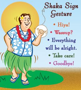 Meanings of the Shaka Sign Shaka Meaning, Hawaiian Signs, Honeymoon Activities, Hawaiian Life, Shaka Sign, Hawaii Tattoos, Hawaiian Crafts, Hawaiian Travel, Hawaii Pictures