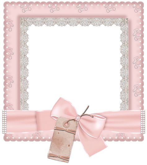 Cute Pink Transparent  Frame Photo Png, Cute Frames, Pink Frames, Borders And Frames, Graphic Design Projects, Baby Scrapbook, Paper Background, Cute Photos, Cute Pink