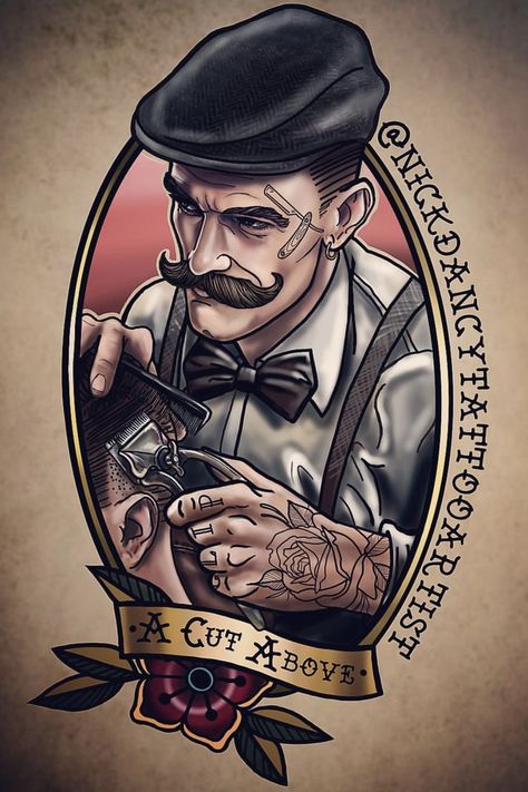 Barber Pictures, Barbershop Art, Old School Barber Shop, Barber Shop Pictures, Barber Art, Barber Tattoo, Barber Shop Interior, Barber Man, Barber Logo