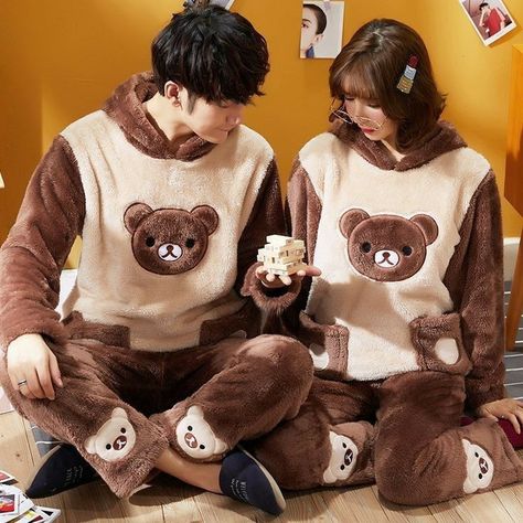 Pajama Men, Pijama Set, Flannel Nightgown, Couple Pajamas, Cute Pjs, Pajama Outfits, Cute Couple Outfits, Women Pajamas, Winter Pajamas