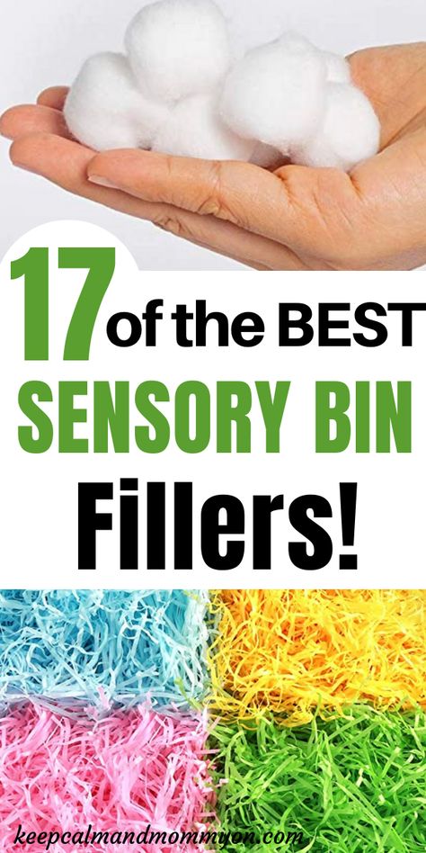 Quiet Sensory Bins, Sensory Bin Age 2, Fall Sensory Bin Speech Therapy, Sensory Bin Fillers Toddlers, Crinkle Paper Sensory Bin, How To Make A Sensory Bin, Natural Sensory Bins, Shredded Paper Sensory Bin, Sensory Basket Ideas