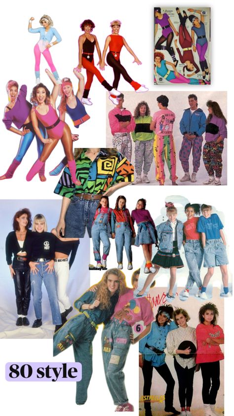 Decades Day Spirit Week 80s Party, Back To The 80s Party Outfit, 80s Retro Outfit Ideas, 1980 Fashion Trends, 80s Sports Fashion, 80s Outfit Ideas, 80s Dress Up, Decades Day, 80s Fashion Party