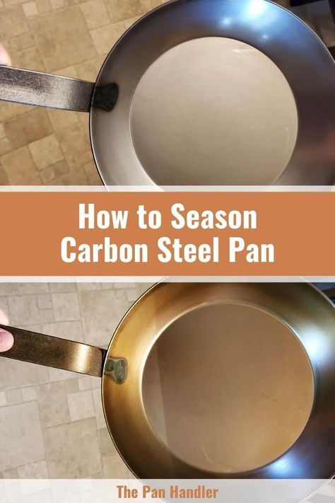 Take your cooking to the next level with a perfectly seasoned carbon steel pan. Our simple 3-step guide will show you how it's done. #seasoning #carbonsteel 😍🍳 How To Season Carbon Steel Pan, Types Of Cooking Oil, Carbon Steel Pan, Induction Cooktop, Oven Racks, Skillet, Step Guide, Carbon Steel, Next Level