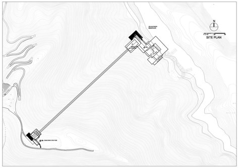 Qiandao Lake Cable Car Station,Situation Plan Cable Car Station Architecture, School Plans Architecture, Floor Plan Section, Cable Car Station, Landscape Architecture Park, Structural System, Resort Plan, Masters Thesis, Art Park