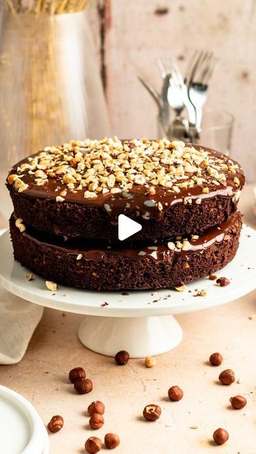 Or Cohen | Food Blogger on Instagram: "New! Chocolate hazelnut cake!

This chocolate hazelnut cake is made with two layers of chocolate cake loaded with hazelnuts, frosted in chocolate ganache and hazelnuts.

Comment “recipe” or go0gle “rich and delish chocolate hazelnut cake” or tap the 🔗 in my profile @richanddelish 
 
For the recipe: https://richanddelish.com/chocolate-hazelnut-cake/

#chocolatehazelnutcake #hazelnutchocolate #hazelnutchocolatecake #chocolatehazelnut" Chocolate Hazelnut Cake, Hazelnut Cake, Chocolate Hazelnut, Chocolate Ganache, Hazelnut, Chocolate Cake, Food Blogger, Just Desserts, Pastry