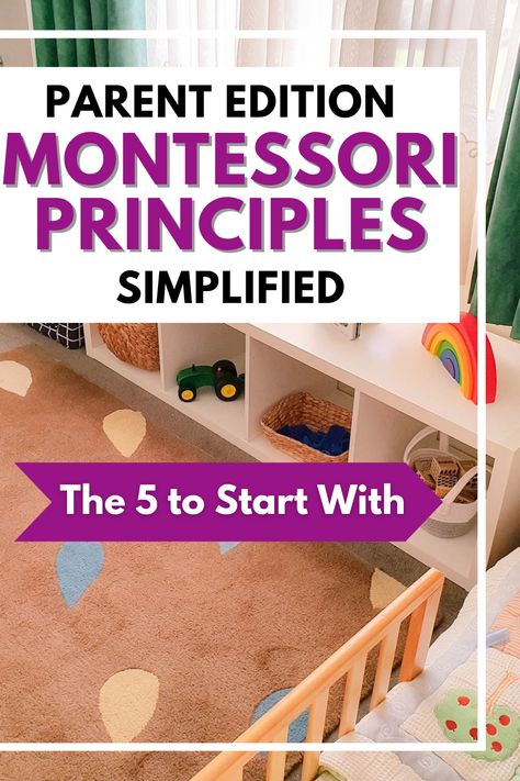 Key Montessori Principles to start with when doing Montessori at home. Sensitive period, Follow the child, and more are explained in this easy parent edition. Montessori Principles, Montessori At Home, Montessori Environment, Montessori Playroom, Montessori Education, University Studying, Maria Montessori, Hands On Learning, Gross Motor Skills