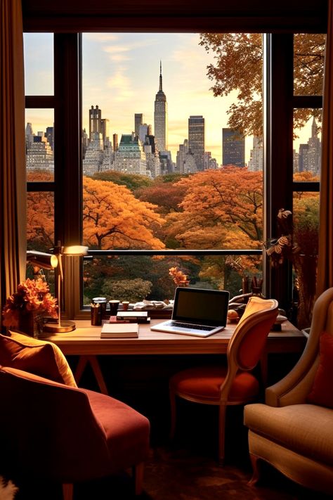 Chill Rooms, Beautiful Neighborhoods, Office With A View, Autumn City, Horse Whisperer, Cozy Workspace, Camping Inspiration, Nyc Fall, New York Architecture