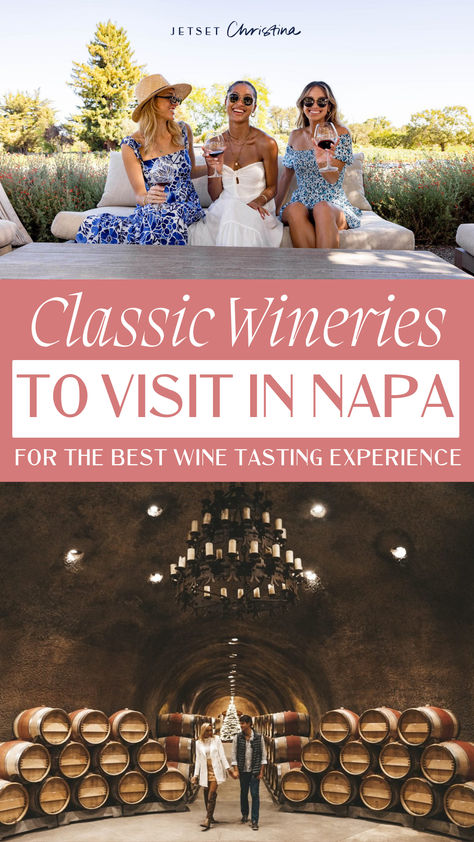 The best wineries in Napa Valley that you should visit. Don't forget that a trip to Napa Valley is not complete without a little bit a wine tasting. | Ultimate Napa Valley Travel Guide | Wine Tasting Napa | The Best Napa Valley Wineries Napa Valley Itinerary, Napa Valley Wine Tasting, Napa Wine Tasting, Napa Valley Wine Tours, Napa Valley Vacation, Napa Vineyards, Napa Valley Vineyards, Napa Trip, West Coast Travel