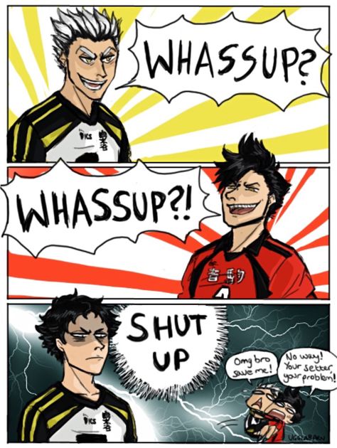 Bokuroo Kuroo X Kenma, Haikyuu Bokuto, Haikyuu Meme, Haruichi Furudate, Anime Haikyuu, Kuroo Tetsurou, Akaashi Keiji, Haikyuu Funny, Haikyuu 3