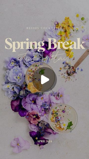 Ｂｅｉｊｏｓ on Instagram: "Bring spring break to your couch with this sunny floral cocktail. 

Full Recipe 
https://beijosevents.com/a-sunny-cocktail-that-will-make-everyday-feel-like-spring-break/

Ingredients 

1 ounce white rum
½ ounce 1/2 ounce lime juice fresh-squeezed
½ ounce 1/2 ounce orange juice fresh-squeezed
½ ounce 1/2 ounce simple syrup
½ ounce pineapple or passion fruit juice
Dried pineapple garnish
Dried edible flower garnish

#cocktails #beijoscocktail #springbreak #recipe #drinks" Pineapple Garnish, Flower Garnish, Passion Fruit Juice, Dried Pineapple, Floral Cocktails, Cocktail Garnish, White Rum, Edible Flowers, Classic Cocktails