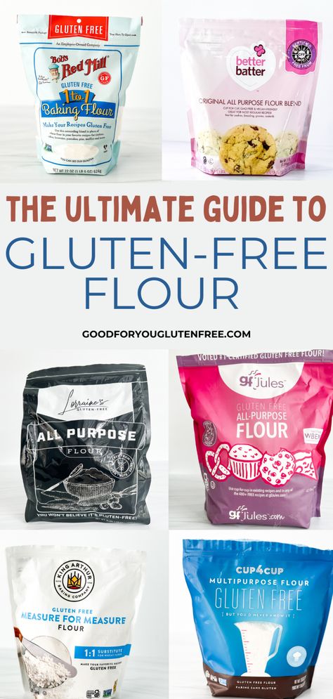 This ultimate guide to gluten-free flour includes a list of gluten-free flours, how they work, and how to build your own flour blend. Baking With Gluten Free Flour, Gluten Free Cassava Flour Recipes, Gluten Free Basics, 1:1 Gluten Free Flour Recipe, List Of Gluten Free Foods, Tips For Gluten Free Living, Best Gluten Free Flour For Baking, Self Rising Gluten Free Flour, Caputo Gluten Free Flour Recipes