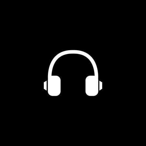 Black App Icons Music, Music Icon Aesthetic Black, Headphones Icon Black, Music Black Icon, Him Wallpaper Aesthetic, Music Icon Instagram Highlight, Black Phone Aesthetic, Him Wallpaper, Dj Background Hd