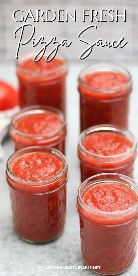 Diy Tomato Sauce, Pizza Sauce Homemade Fresh Tomatoes, Pizza Sauce From Fresh Tomatoes, Tomato Sauce Canning, Canning Pizza Sauce, Recipes For Pizza, Tomato Juice Recipes, Canning Tomatoes Recipes, Tomato Pizza Sauce