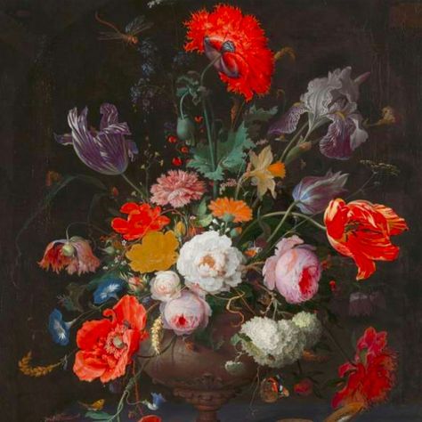 Rijksmuseum Digitizes 600,000  Works of Art, Making Masterpieces Available Online Moody Bouquet, Rachel Ruysch, Minimalist Art Painting, Flower Composition, Dutch Still Life, Dutch Golden Age, Detailed Drawings, Flower Paintings, Caravaggio