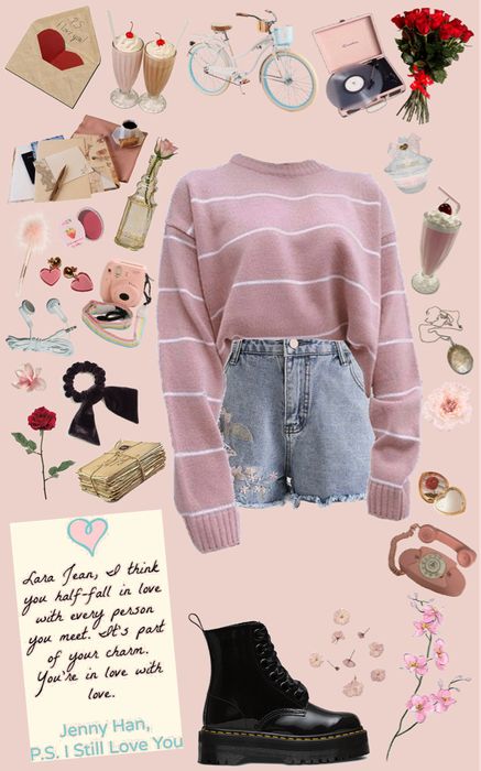 Jean Outfit, Movie Inspired Outfits, Lara Jean, 90s Fashion Outfits, Jeans Diy, Outfit Maker, Outfit Shoplook, Character Outfits, Teen Fashion Outfits