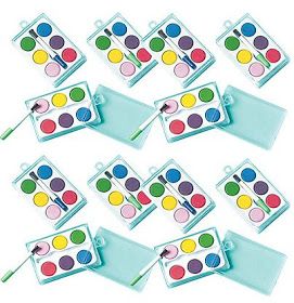 Art Themed Party, Art Party Favors, Painting Birthday Party, Bags For Kids, Painting Birthday, Kids Favors, Watercolor Paint Set, Birthday Gift Bags, Art Party