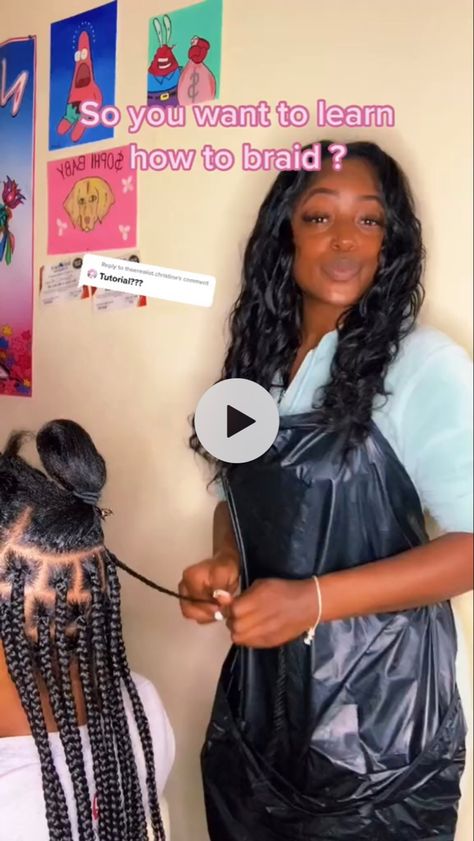 So you want to learn how to braid? Well i have the perfect video for you! How To Make Braids, Perfect Video, Hype Hair, How To Braid, Braiding Your Own Hair, Perfect Gif, Braid Hair, Braided Hairstyles Tutorials, Like Subscribe