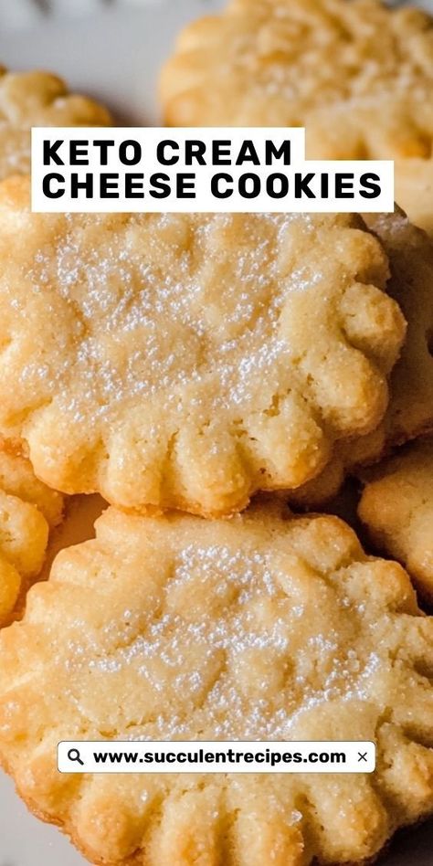 Try these Irresistible Keto Cream Cheese Cookies made with almond flour for a gluten-free treat! Their rich, buttery flavor and creamy texture make them the perfect guilt-free indulgence. Almond Flour Quick Recipes, Almond Flour Desserts Easy Keto, Keto Recipes Gluten Free, Paleo Cream Cheese Recipes, Keto Low Carb Desserts Easy, Keto Friendly Cookies Recipes, Quick Keto Cookies, Easy Low Carb Cookies, Desserts For Keto Diet