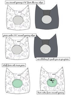 Cat Bed Sewing Pattern, Cat Bed Ideas, Cat Bed Pattern, Diy Cat Bed, Diy Pet Bed, Niche Chat, Sewing Projects Free, Sewing Machine Projects, Costura Diy