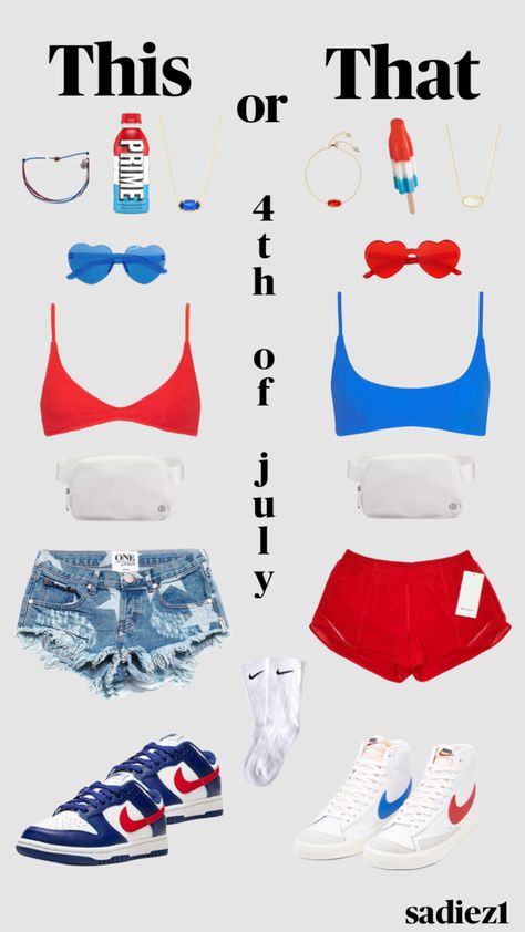 #preppy #preppyinspo #4thofjuly #july #blue #red #america Shuffles Preppy, Matching Outfits Best Friend, July Outfits, Preppy Inspiration, Preppy Summer Outfits, Casual Preppy Outfits, Trendy Outfits For Teens, 4th Of July Outfits, Weekly Outfits