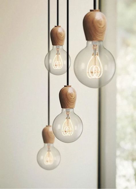 Wood Canopy, Hanging Lights Kitchen, Concrete Pendant Light, Concrete Pendant, Bulb Pendant Light, Bedroom Light Fixtures, Wood Plugs, Wooden Lanterns, Minimalist Lighting