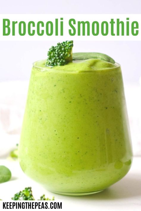 Non Acidic Smoothies, Broccoli Smoothie Recipes, Broccoli Smoothie, Veggie Smoothie Recipes, Morning Smoothie Recipes, Chia Puddings, Smoothie Without Banana, Plant Based Smoothies, Green Juice Smoothie