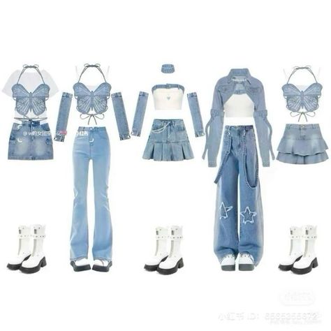 Korean Fashion Kpop Inspired Outfits, Korean Outfits Kpop, Kpop Concert Outfit, Korean Fashion Kpop, Preformance Outfits, Fashion Top Outfits, Korean Fashion Dress, Kpop Fashion Outfits, Performance Outfit