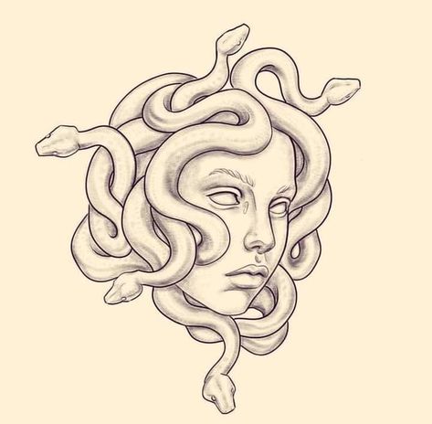 Medusa Aesthetic Drawing, Madussa Drawing, Medusa Line Drawing, Medusa Tattoo Stencil Simple, Madusa Drawings Simple, Madussa Drawings, Simple Madussa Tattoo, Medusa Head Drawing, Madussa Tattoo Design Simple