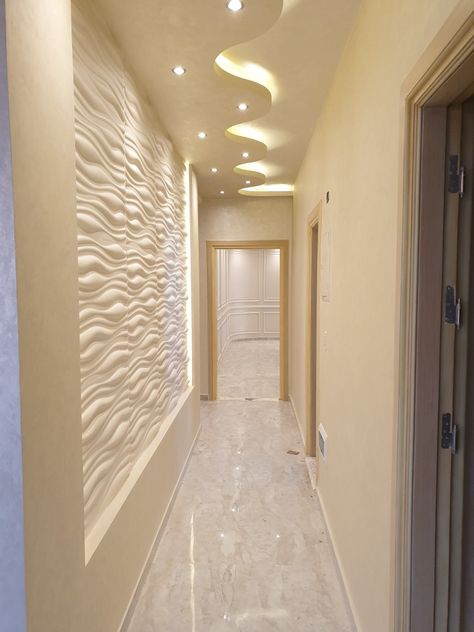 Long Passage Ceiling Design, Ceiling Design For Passage, Ceiling Design For Corridor, Passage Pop Ceiling Design, Passage False Ceiling Design, Passage Ceiling Design, Passage Wall Design, Lobby False Ceiling Design, Passage Ceiling