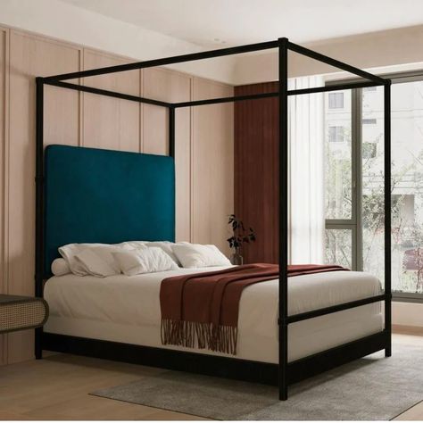 Modern Furniture Ideas, Iron Bed, Contemporary Bed, Canopy Bed, Iron Furniture, Smart Design, Upholstered Furniture, The Eye, Modern Furniture