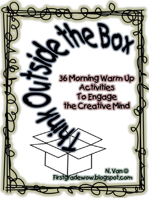 Think Outside the Box Thursday - Free download as PDF File (.pdf), Text File (.txt) or read online for free. Think Outside The Box Thursday, School Challenges, Box Drawing, Remote Teaching, Morning Meeting Activities, Critical Thinking Activities, Responsive Classroom, Morning Activities, Art Doodles