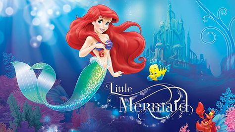 The Little Mermaid Wallpapers - Top Free The Little Mermaid Backgrounds - WallpaperAccess Mermaid Background Landscape, Mermaid Landscape, Disney Wall Murals, Princesa Ariel Disney, Ariel Wallpaper, Little Mermaid Wallpaper, Mermaid Background, Kids Room Wall Murals, Landscape Wallpapers