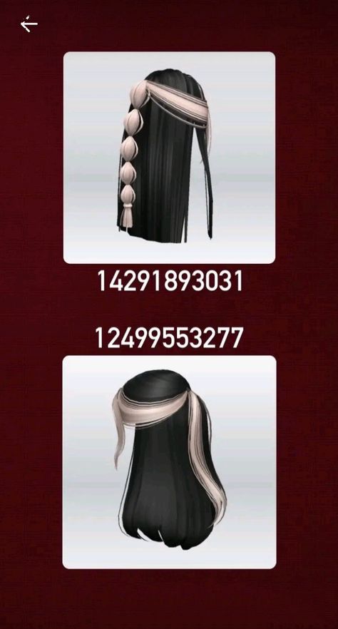 Roblox Hair Codes, Black To Blonde Hair, Brown Hair Roblox, Pelo Cafe, Skunk Hair, Roblox Id Codes, Bloxburg Outfits, Roblox Hair, Roblox Brookhaven