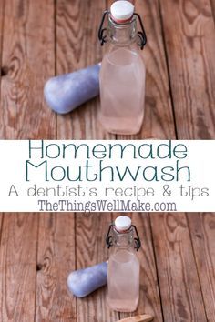 Diy Mouthwash, Homemade Mouthwash, Mouth Wash, Baking Soda Bath, Natural Mouthwash, Natural Healing Remedies, Baking Soda Shampoo, Natural Therapy, Natural Home Remedies