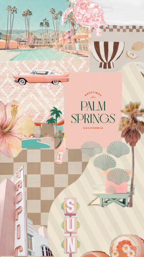 Palm Springs Typography, Palm Springs Hens, Palm Springs California Aesthetic, Retro Palm Springs Bachelorette, Palm Springs Color Palette, Palm Springs Theme, Brow Room, Palm Springs Bach, Palm Springs Fashion