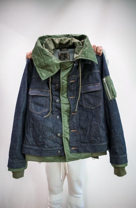 Workwear Vintage, Boys Denim, Jeans Diy, Fashion Images, Mode Inspo, Denim Design, Family Outfits, Military Fashion, Jacket Outfits