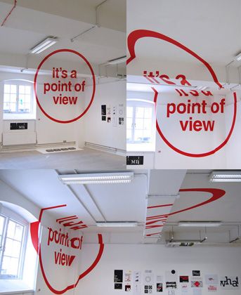 it's a point of view #installation #perspective #typography Perspective Art Installation, Anamorphic Installation, Perspective Installation, Anamorphic Typography, Perspective Typography, Point Of View Art, Typography Installation, Anamorphic Art, From Another Point Of View