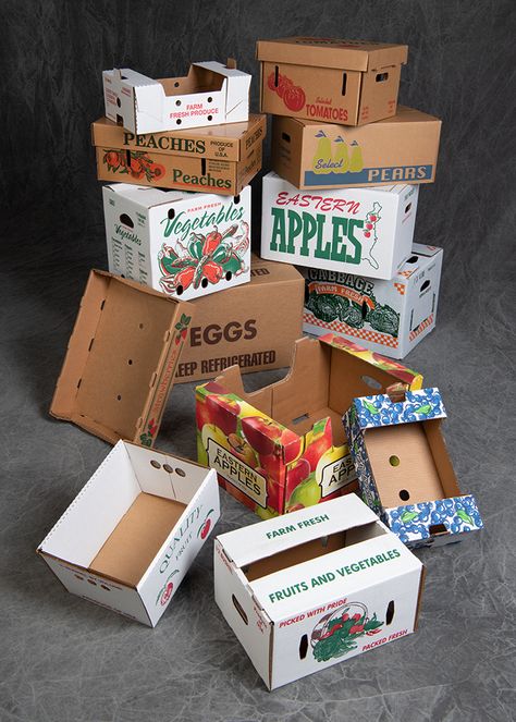 Farm Produce Packaging, Produce Package Design, Vegetable Packaging Design, Fresh Produce Packaging, Candles Packaging, Vegetable Packaging, Corrugated Packaging, Fruit Packaging, Organic Farm