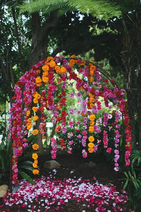 Wedding Installations, San Diego Botanic Garden, Vibrant Wedding, Floral Installations, Wedding Arches, Boda Mexicana, Wedding Ceremony Backdrop, Church Flowers, Have Inspiration