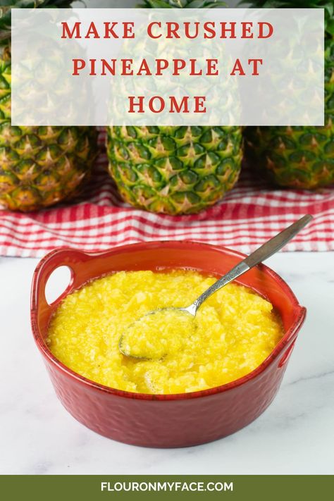 How to Make Crushed Pineapple Canned Crushed Pineapple Recipes, Recipes Using Crushed Pineapple, Pineapple Core, Pineapple Corer, Chopped Pineapple, Pineapple Drinks, Pot Recipes Easy, Easy Freezer Meals, Pineapple Recipes